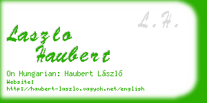 laszlo haubert business card